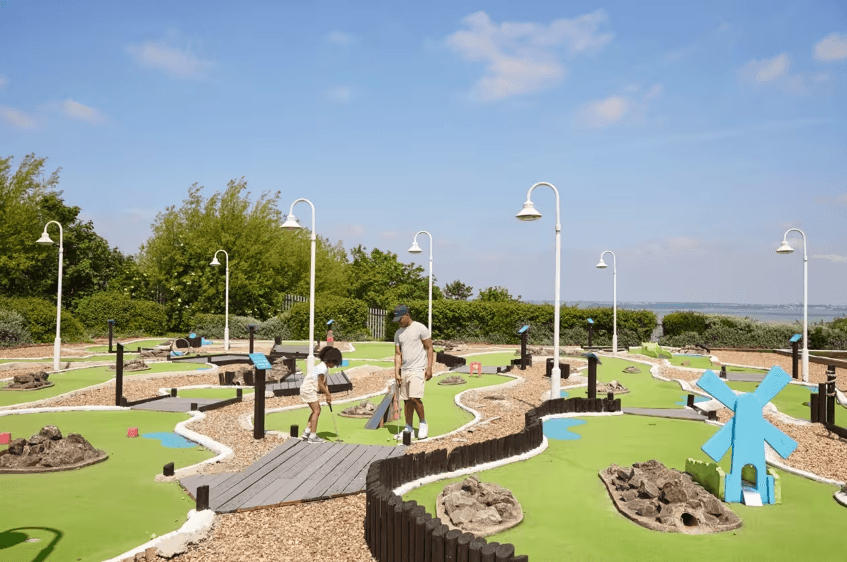 The crazy golf course