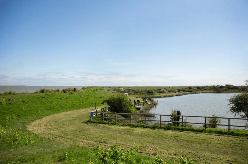 The fishing lake from a different angle