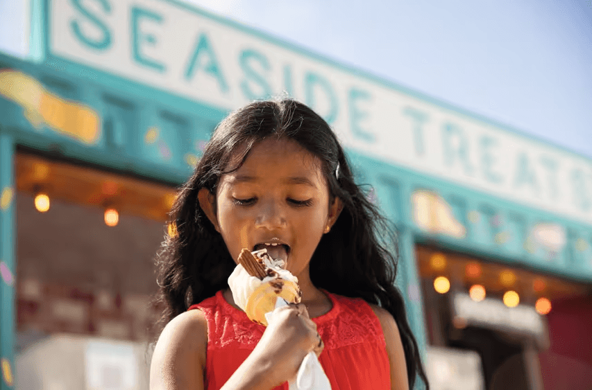 Seaside Treats stand in the Adventure Village